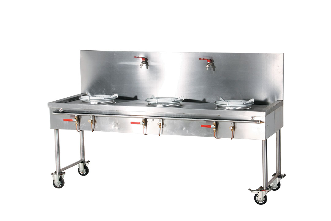 3 Burner Stove With SS Gas Piping